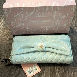 Juicy Couture “Tied With a Bow” Wallet - Pastel Turquoise